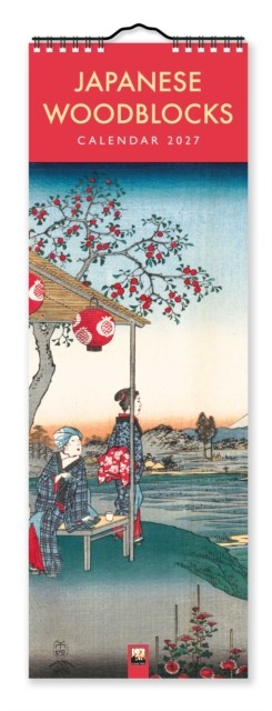 Japanese Woodblocks Slim Calendar 2027 (Art Calendar) Flame Tree Studio - Image 4