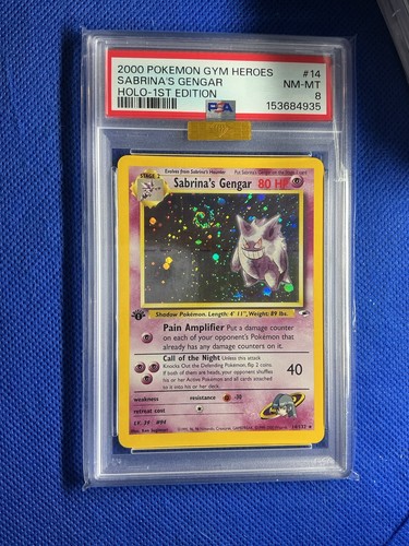Sabrina's Gengar (1st Edition) graded PSA 8 for sale on eBay
