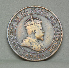 CANADA 1907-H LARGE CENT
