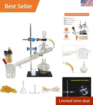 Glass Distillation Apparatus for Homemade Essential Oils - Safely Craft