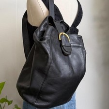 Vintage Coach Soho Sling Bag 4160 Black Leather Backpack Made in USA 1997
