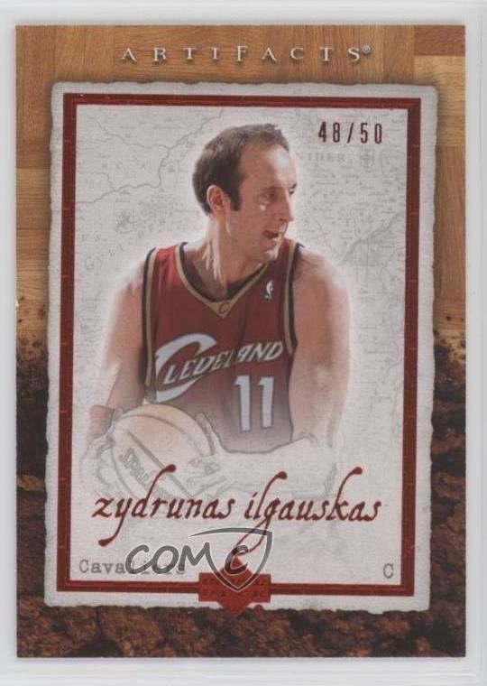 2007-08 Upper Deck Artifacts Red 48/50 Zydrunas Ilgauskas #18 0nr3