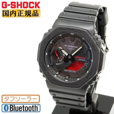 Casio G-SHOCK Mobile Link GA-B2100BBR-1AJF Black Bold Red Solar Octagon