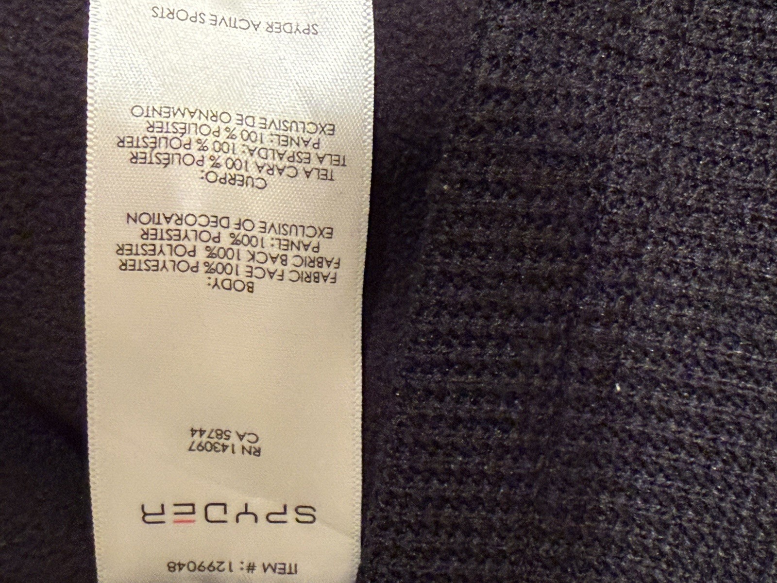 M Spyder Black Pullover Jacket - image 4