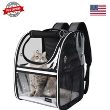 Cat Carrier Backpack, Airline Approved Pet Travel Carrier with Fleece Pad for...