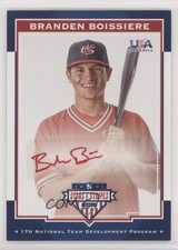 2017 Panini USA Baseball Stars & Stripes Red Ink 6/10 Branden Boissiere Auto 2ot