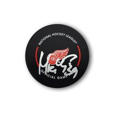 Petr Mrazek Autographed Detroit Red Wings Official Hockey Puck