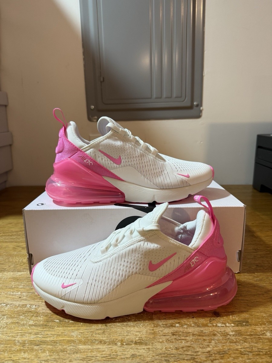 Women Size 9-NEW Nike Air Max 270 White Bubblegum Pink Spell