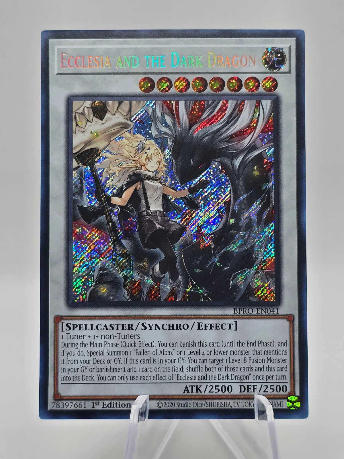 Ecclesia and the Dark Dragon | BPRO-EN041 | Secret Rare | Burst Protocol 1st Ed