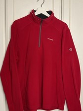 Craghoppers Herren Half Zip Fleece Corey Gr. XL rot warm Outdoor Sport