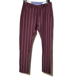 mens purple striped dress pants Aesido Men's Business Casual Striped Pants Blue / 29W X 28L