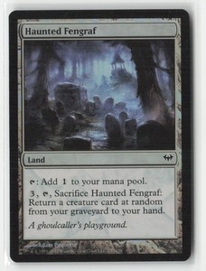 Haunted Fengraf 157 Common Dark Ascension Magic: The Gathering Foil