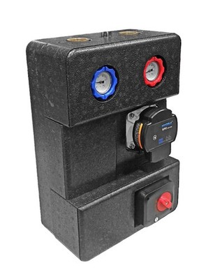 Pumpengruppe mit Dreiwege Mischventil mit Servomotor - Hydra GPO S DN 20