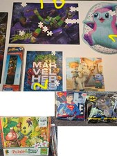 Puzzle Pieces Craft Lot Incomplete Kids Puzzles for Crafts  Junk Journals
