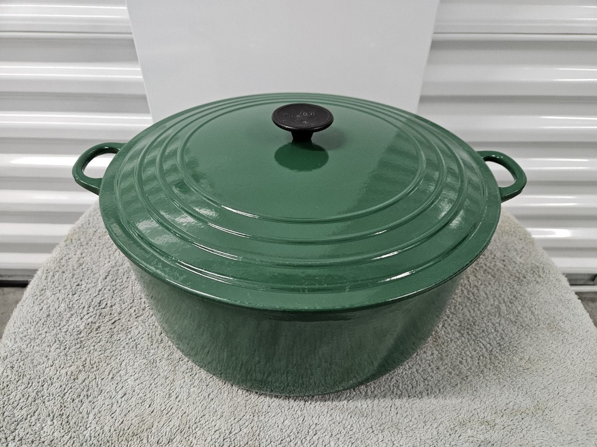 Le Creuset #34 Enameled Cast Iron Dutch Oven Qt Round Double