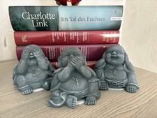 3 Affen als Little Buddha Nichts Sehen Nichts Sagen Nichts Hören Deko Figuren