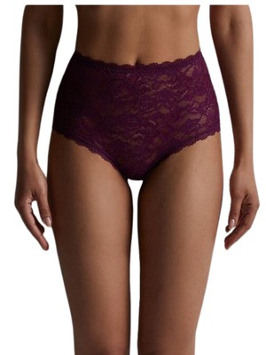 2XL (18) Aubade Rosessence High Waist Brief Lace Knickers Underwear Lingerie