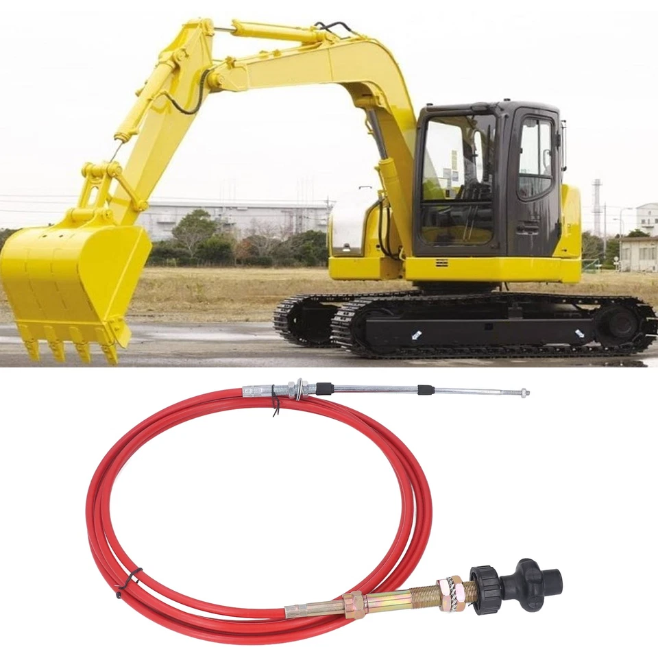 Manual Throttle Motor Control Cable PU Sheath Stainless Steel Low Fuel - Bild 4 von 4