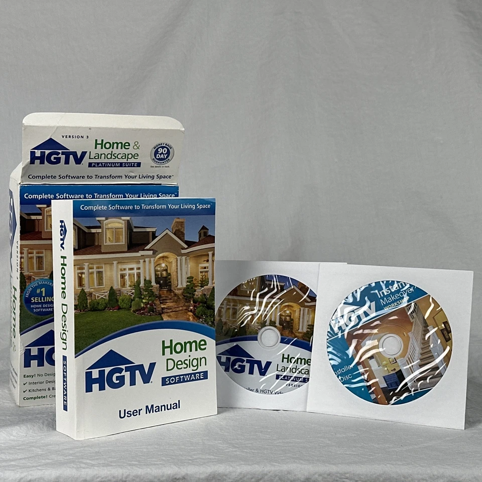 HGTV Home Design &Landscaping Platinum Suite, Version 3  Windows XP, 7 Or Vista - Image 4 of 4