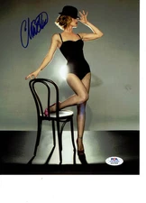 Beautiful Christina Applegate autographed 8x10 leggy photo PSA DNA Certified