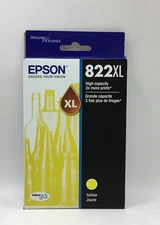 Epson 822XL Yellow Ink Cartridge T822XL420S High-Capacity Genuine Exp 1/26