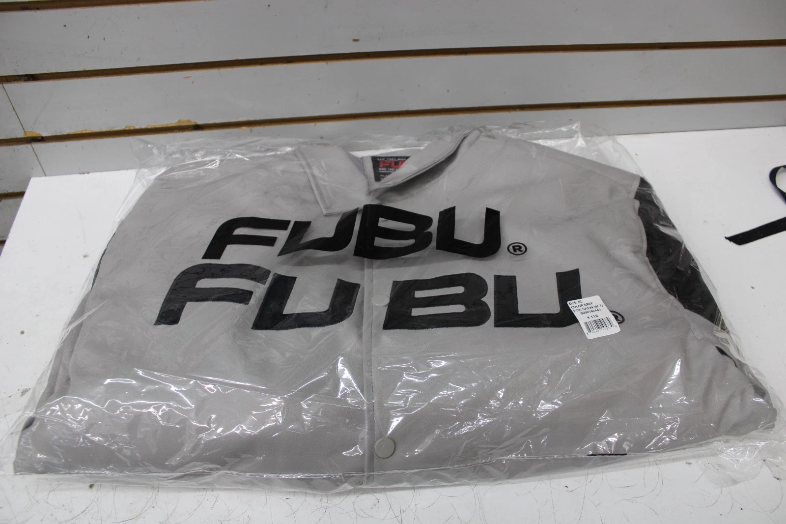 NEW FUBU Men's Bomber Varsity 92 Jacket Leather New York City Official 98810 image 3