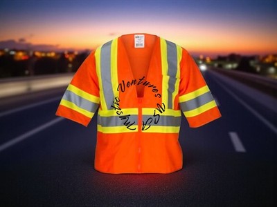 3XL - SAS Safety Corp Class 3 Reflective Orange Safety Vest First Responders