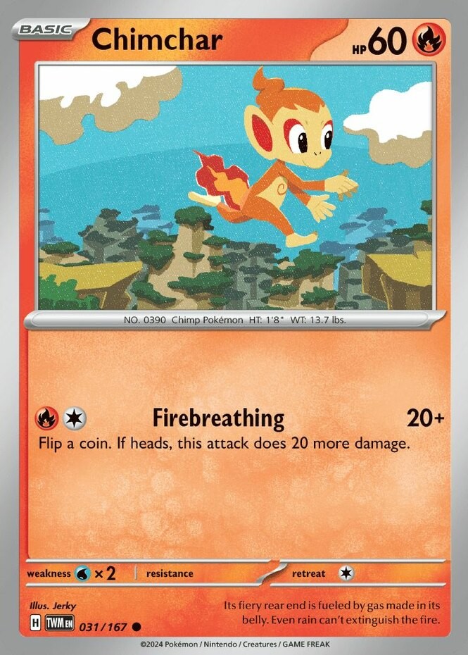 Chimchar - 031/167 - Common - Near Mint