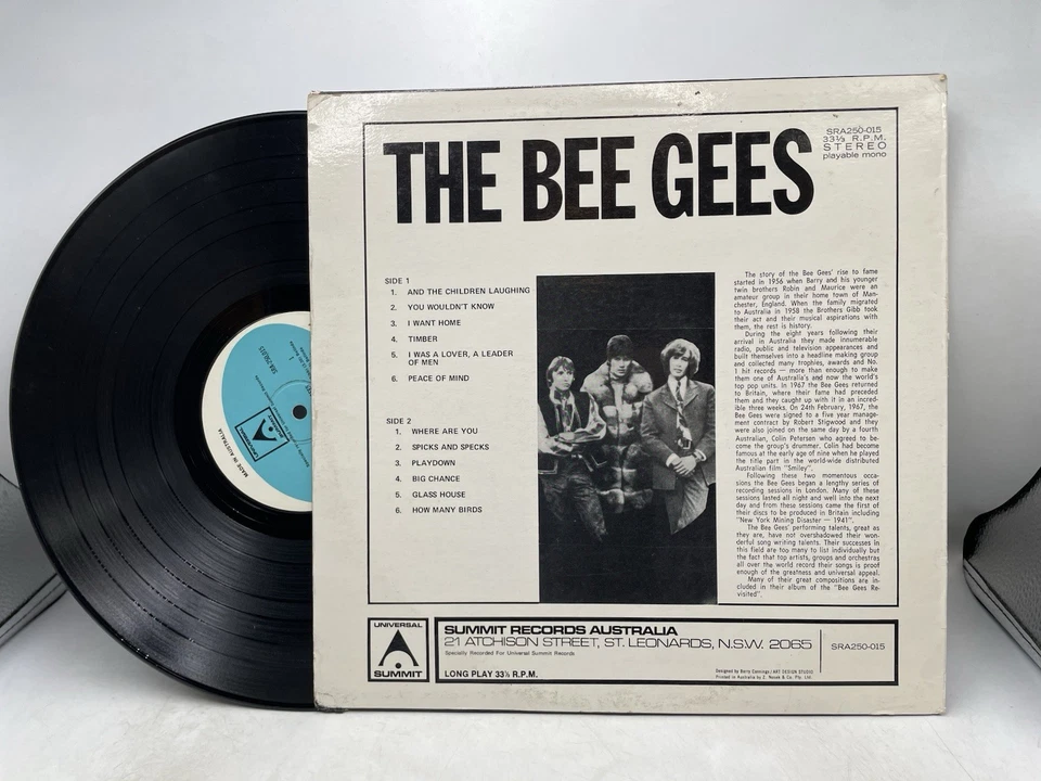 The Bee Gees - Self Titled  - 1972 AUS ORIGINAL PRESS VINYL LP RECORD - Image 2 of 4