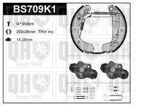 QH Brake Shoe Kit w/ Auto Adjust /Mounting /Wheel Brake Cylinder - BS709K1