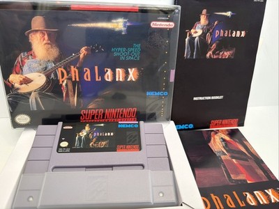 Phalanx SNES Super Nintendo Game CIB Complete Poster +Case +Reg