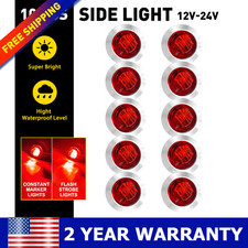 34 Strobesteady Marker Lights Red Dual Function 12v 24v Warning Flash Light
