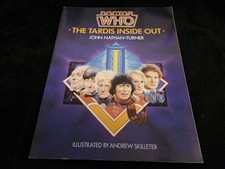 Libro vintage 1985 Doctor Who The Tardis Inside Out illustrato Nathan-Turner -EX