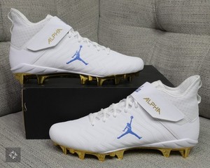 ✅ Nike Jordan Alpha Menace Pro 2 LW Detachable‎ Cleats “UCLA” White Mens Size 13 ?New Release Alert ? Jordan & Under Armour UCLA Football  main image 3
