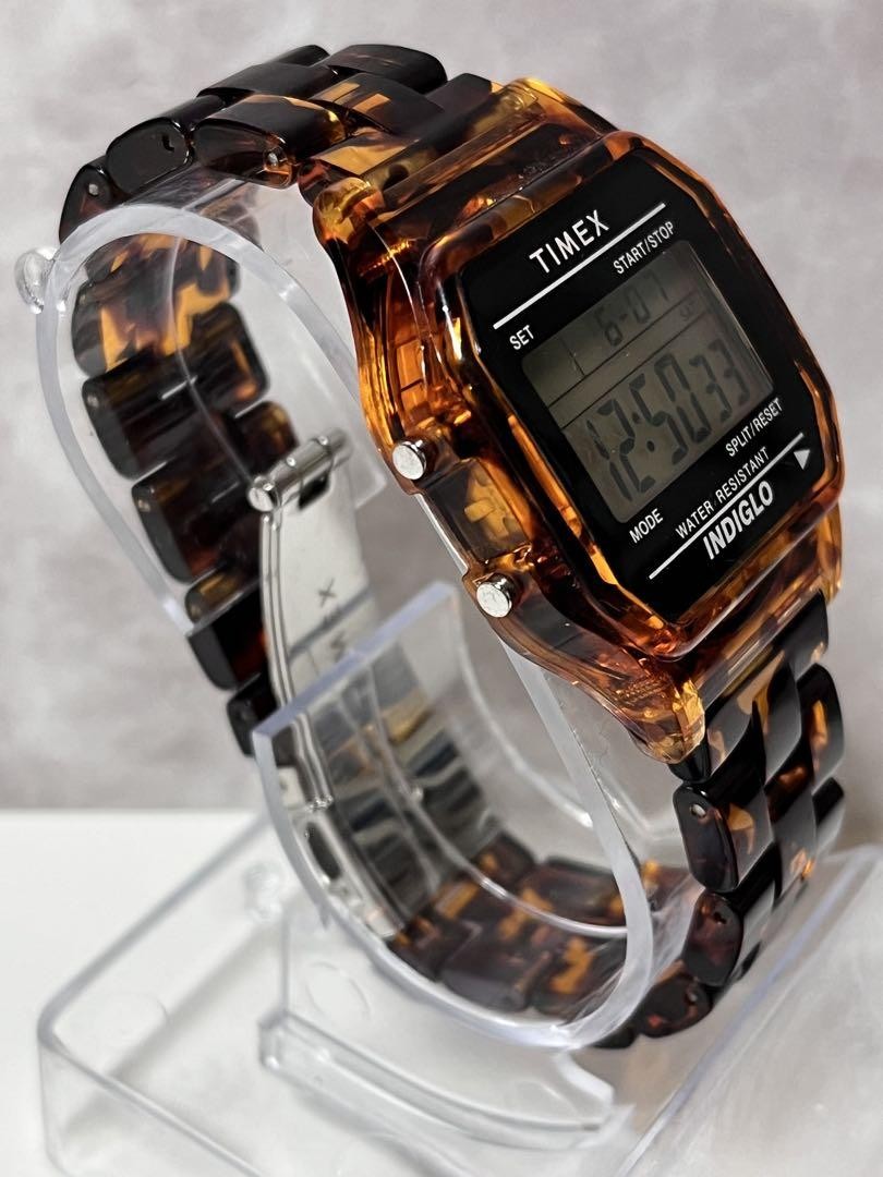 TIMEX × BEAMS Classics Digital Tortoise Shell Watch | eBay
