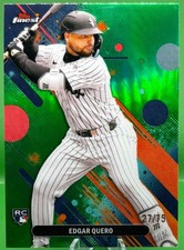 2025 Topps Finest - Common Edgar Quero 27/75 #97 Green Refractor /75 (RC)