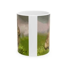 Rabbit 'Clover' Ceramic Mug 11oz