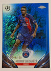 Ousmane Dembele - PSG Topps Chrome Blue Shimmer UCC Champions Trading Card