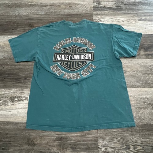 T-shirt Vintage Harley-Davidson New York City 2014 - Taille 2XL - Motif Rare - Occasion Bon État
