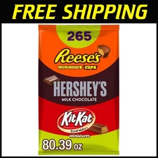 Assorted Milk Chocolate Candy Variety Bag, 265 Pieces