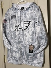 AUTHENTIC Nike Philadelphia Eagles 2024 Salute to Service Pullover Hoodie L NWT