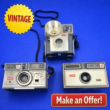 Vintage Kodak Lot 3: Instamatic 100 304 Brownie STARMITE Camera Untested