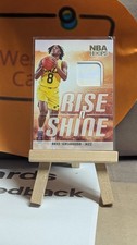 2023-24 Panini NBA Hoops - Rise N Shine Memorabilia Brice Sensabaugh #RS-SEN...