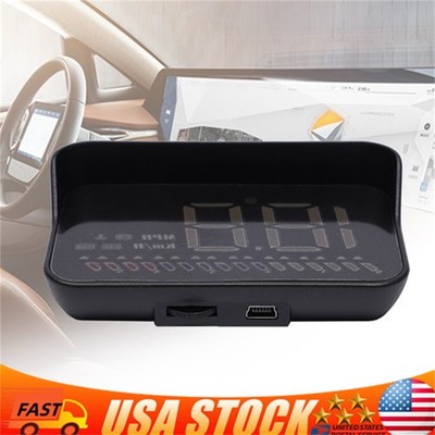 HUD OBD2+GPS Gauge Car Digital Head Up Display Speedometer Speed RPM Temp Alarm