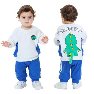 Unisex Baby Boy Girl Cute Animal Print Sweatshirt&Pant Clothing Set Toddlers ...