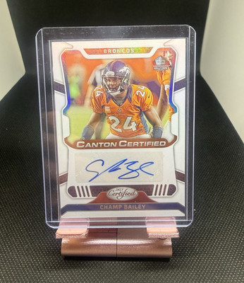 Panini 2023 Certified Champ Bailey Broncos Canton Certified Auto #CCS-CB