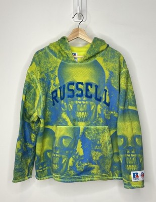 Russell Athletic x A$AP Worldwide Graphic Hoodie Size Small Xray Skull Sweater