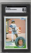 1983 Topps - Fernando Valenzuela #40 graded 8 by SGC