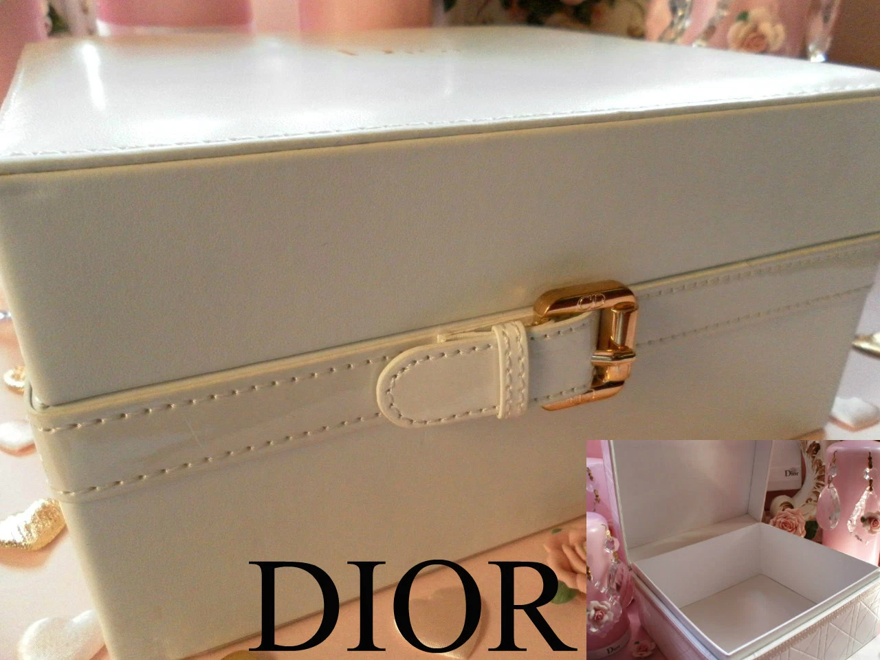ÉTUI EN SIMILI CUIR 100 % AUTHENTIQUE exclusif DIOR Jadore ~ VOYAGE ~ BEAUTÉ ÉPUISÉ