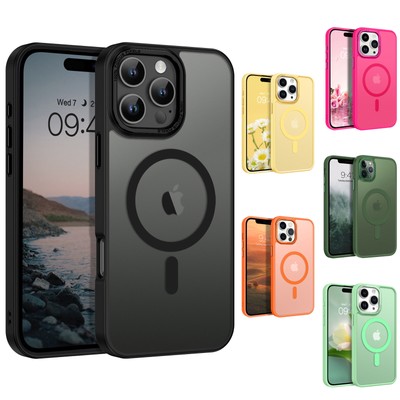 For iPhone 16 Pro Max 15 14 13 12 11 Shockproof Magnetic Magsafe Slim Case Cover